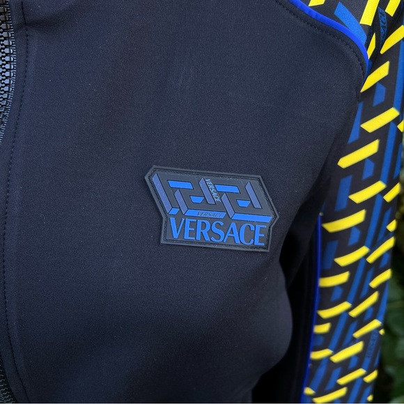 NWT VERSACE Greca Logo Track Jacket - Picture 2 of 11